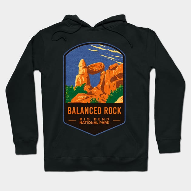 Balanced Rock Big Bend National Park Hoodie by JordanHolmes